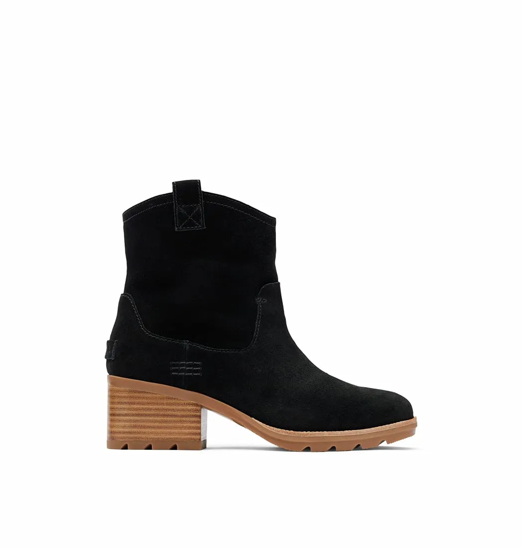 Sorel Women's Cate Pull On Boot ? Black, Gum 10 ? Waterproof Suede Rain Boot ? Size 8