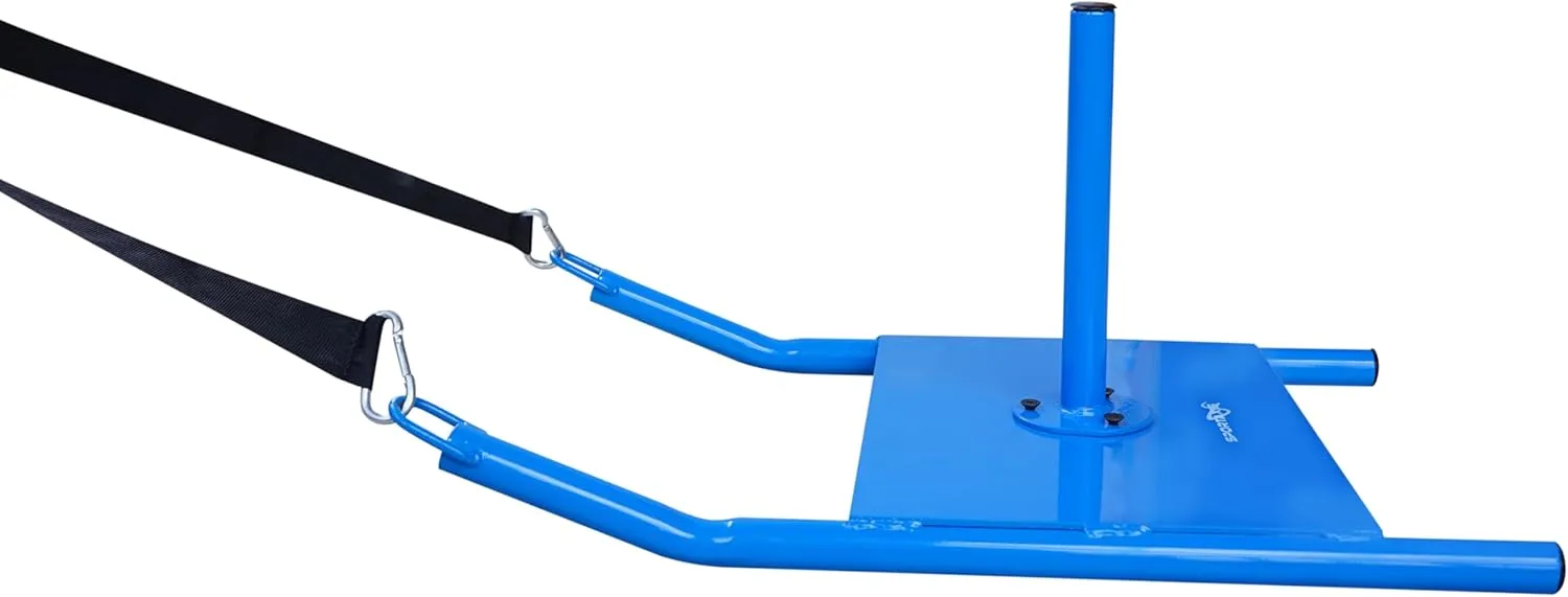 SPORTAXIS Fitness Sled with Padded Harness - Heavy Duty Training Weight Sled for Athletic Exercise, Power Running, Drag Sport, Speed Training & Improvement - Football, Sporting Activities, Gym, Home