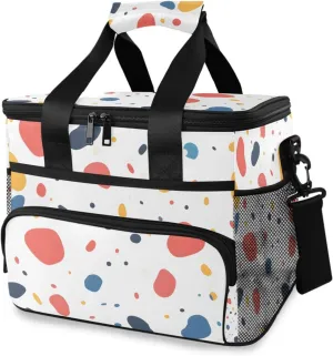Spot Cooler Bag Insulated Cooler Soft Sided Cooler 24 Can Portable Picnic Bag Large Leakproof Lunch Bag Box for Beach Grocery Camping Travel Car Men Women