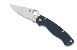 Spyderco ParaMilitary 2 CPM SPY27 3.45" Plain Edge Folding Pocket Knife (C81GPCBL2)