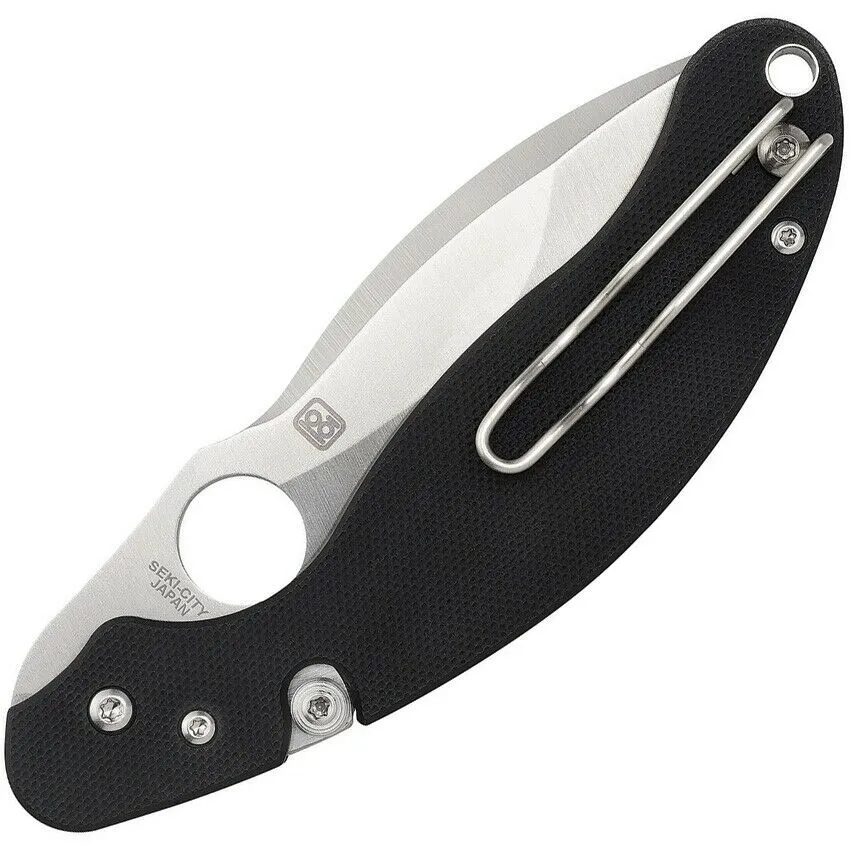 Spyderco Parata Stop Lock Plain Black G-10 C231GP Folding Pocket Knife