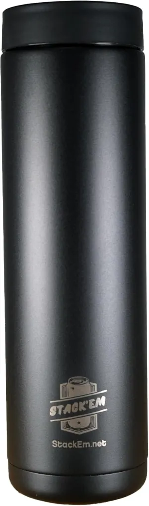Stack'Em Insulated Can Colster - Holds Two 12oz Cans - 1 Stack'em Can Cooler - Double Insulated Stainless Steel Koozie