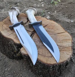 Stag Antler Bowie Knife