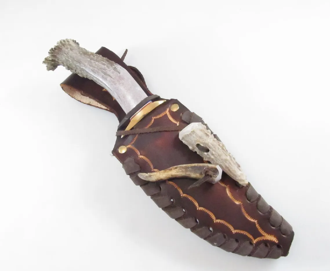 Stag Antler Hunting Knife