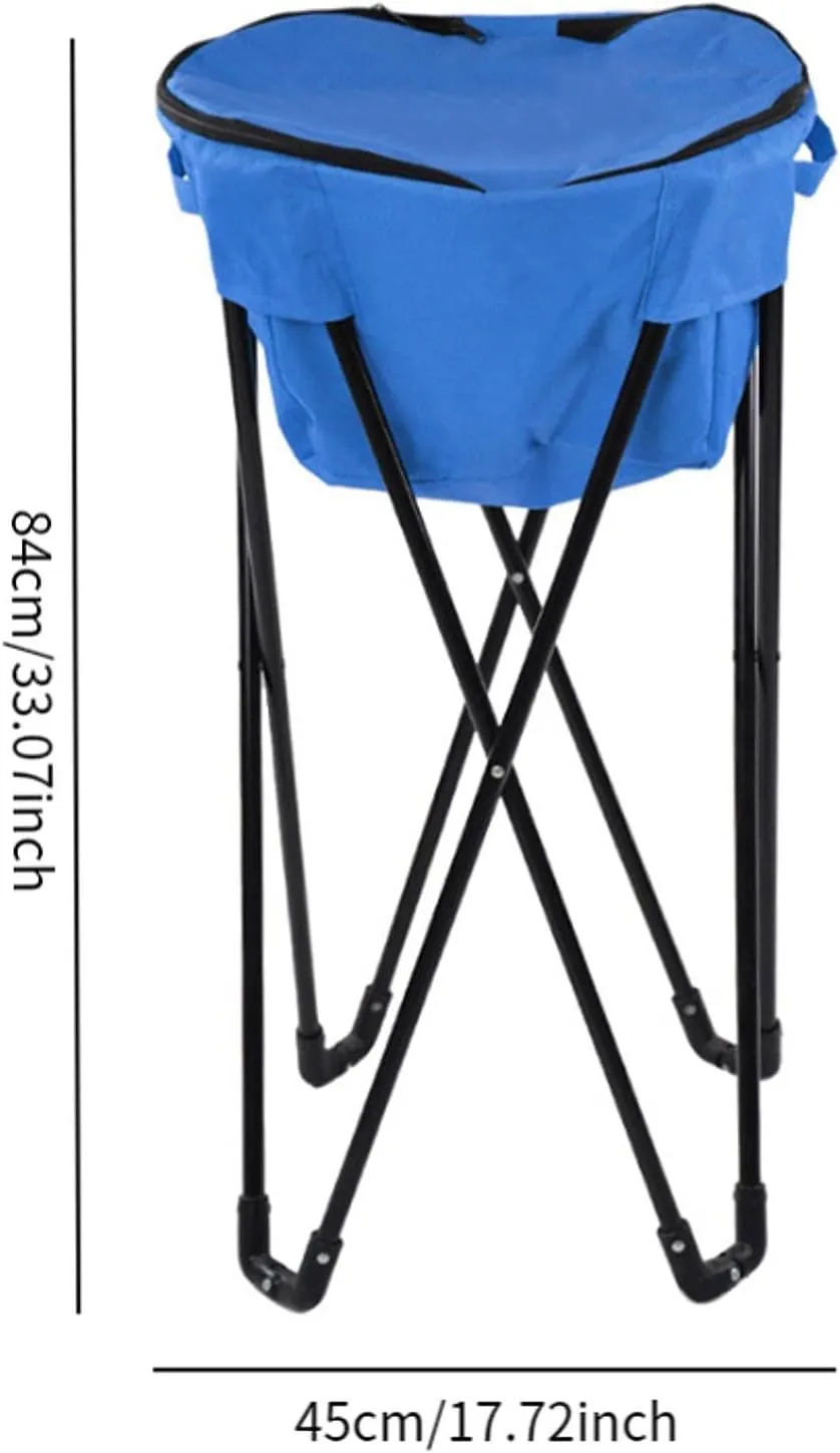 Standing Ice Cooler with Stand BBQ Oxford Cloth Heavy Duty Lightweight Camping Thermal Standing Cooler with Travel Bag