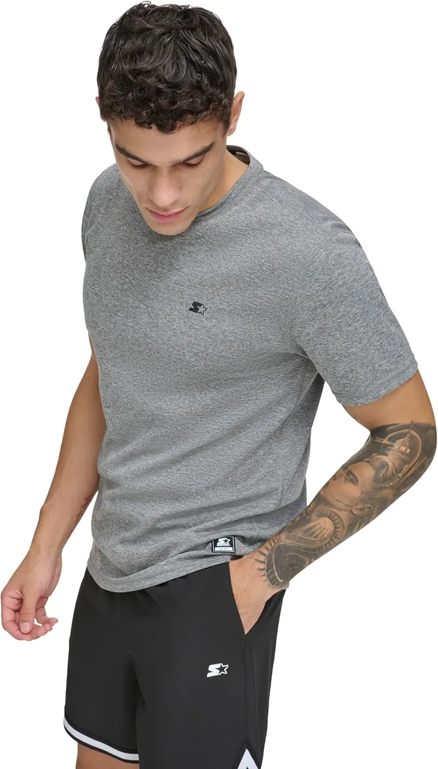 Starter Men's Quick Dry Short Sleeve Lightweight UPF Active Top