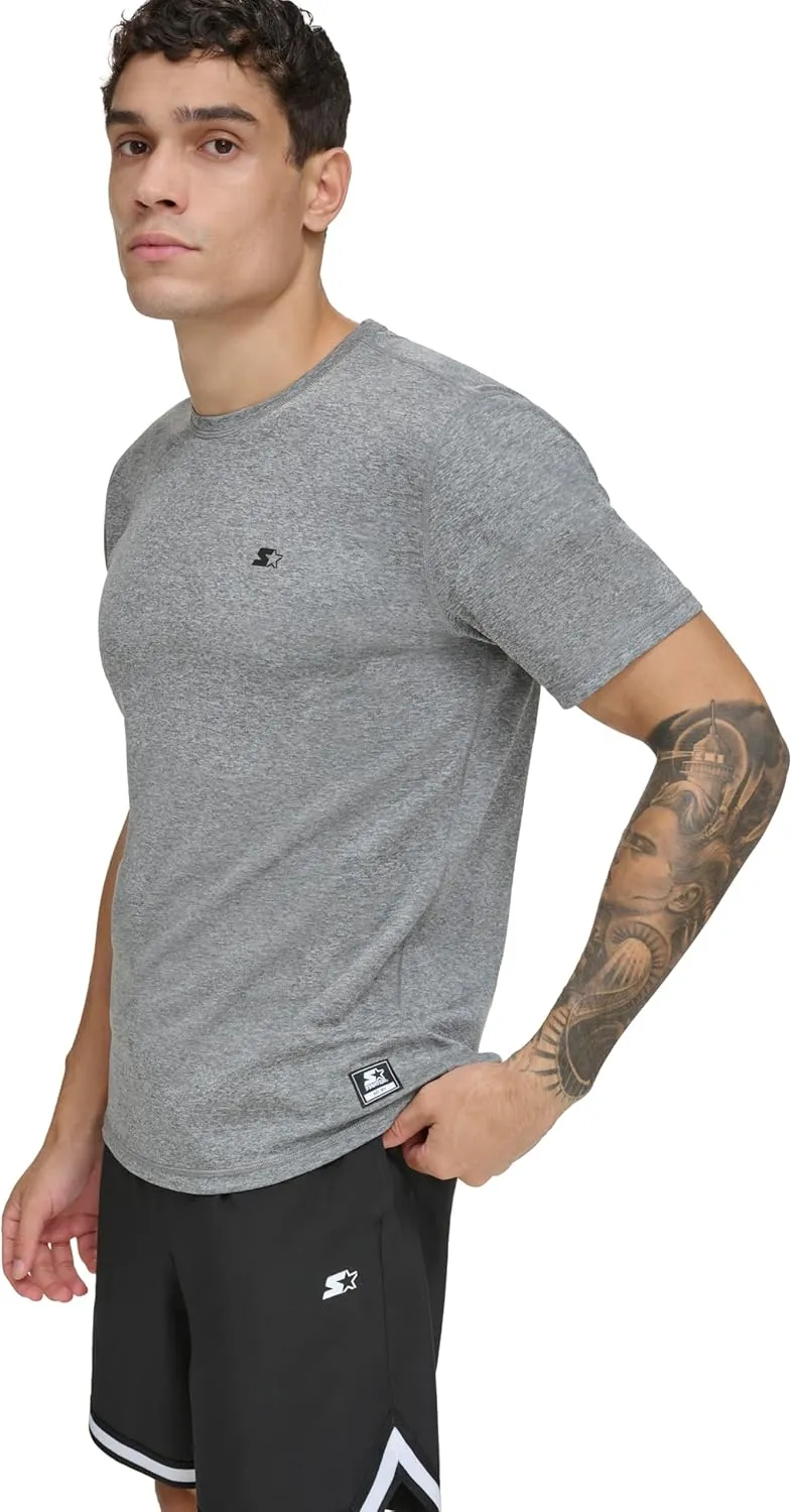 Starter Men's Quick Dry Short Sleeve Lightweight UPF Active Top