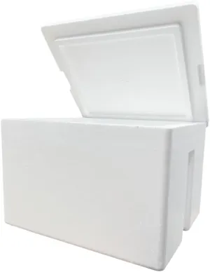 Styrofoam Ice Chest, Insulated Cooler, 27 qt