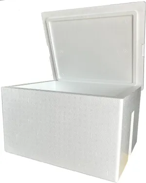 Styrofoam Ice Chest, Insulated Cooler, 68 qt