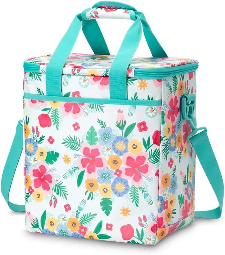 Swig Life Triple Insulated Cooler Bag with Zipper, Large Travel Cooler Bag Holds 16-24 Cans, or 6 Wine Bottles, Insulated