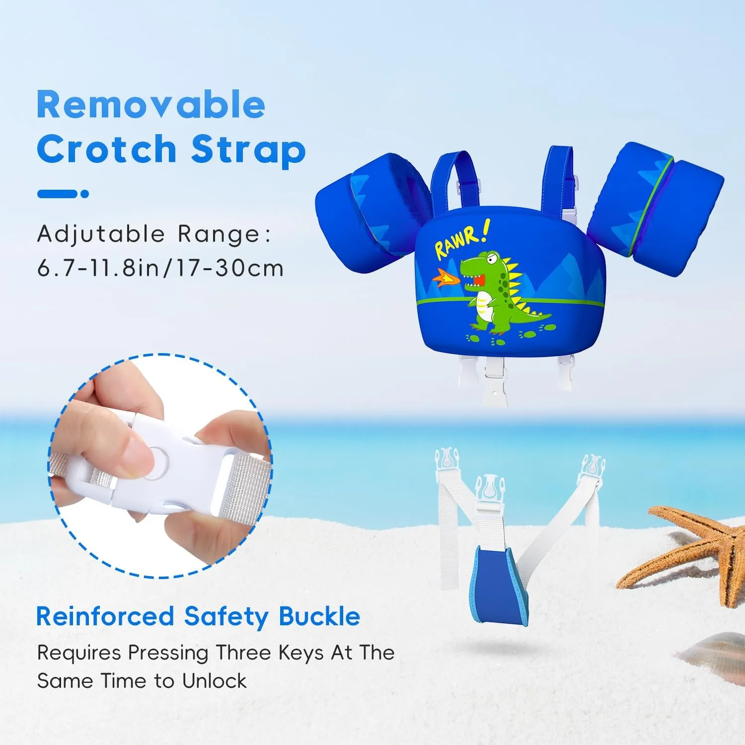 Swim Vest for Toddler, Suit for Kids 28-70 lbs, Floaties for Boys and Girls Swimming Aid, Training, Suit for Infant/Toddler/Children
