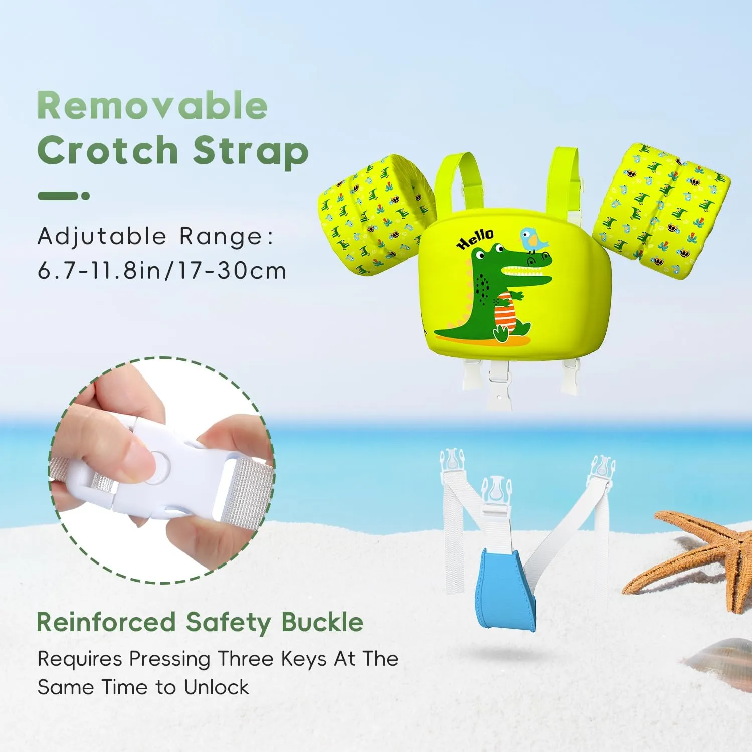 Swim Vest for Toddler, Suit for Kids 28-70 lbs, Floaties for Boys and Girls Swimming Aid, Training, Suit for Infant/Toddler/Children