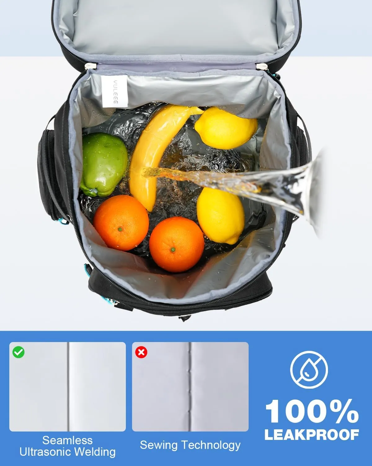 Tactical Cooler Backpack - 30 Can Insulated Waterproof EVA Ice Bag, Leakproof Lightweight Portable Cooler for Camping, Beach, Travel, Picnic, Hiking