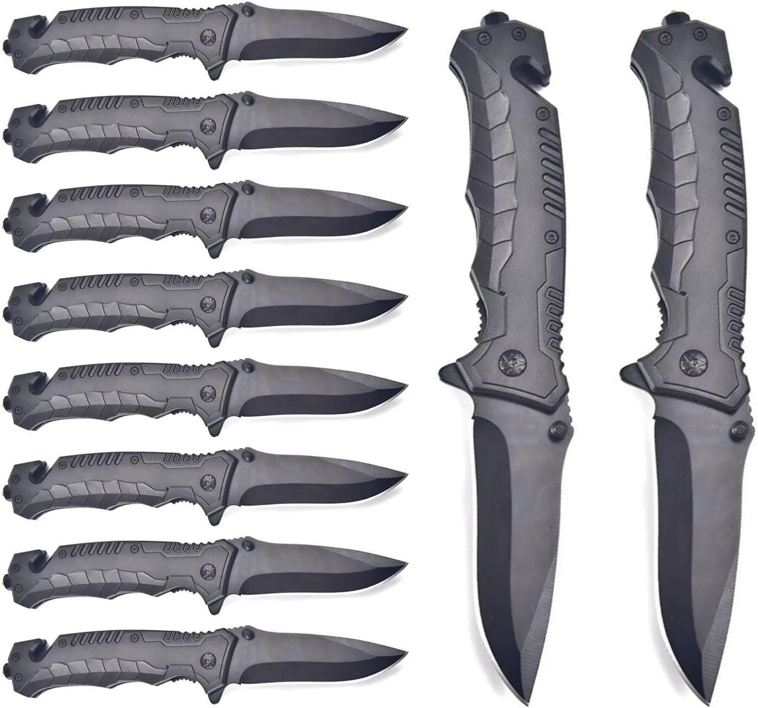 Tactical Folding Knife 10Pack Lock Knife 3.4 Inch EDC Outdoor Camping Tools with Pocket Clip