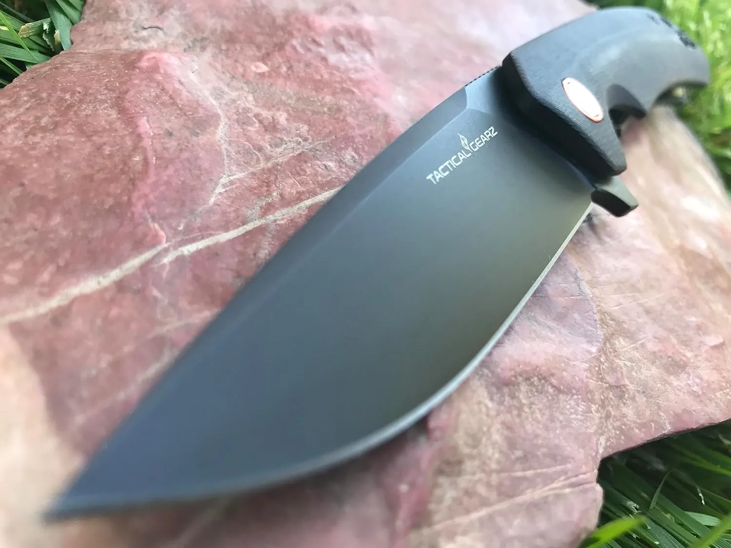TACTICAL GEARZ EDC Pocket Knife, G10 Handle, D2 Steel Blade, Includes Sheath (Naos Onyx)