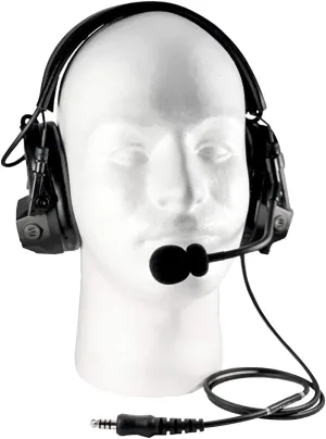 Tactical Radio Headset w/Active Hearing Protection is Compatible with Harris: All P5300 P5400 P5500 P7300 Series, XG-15/25/75 & More