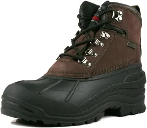 Tanleewa Waterproof Men Snow Boots Leather Winter Shoes Non-Slip Insulated Warm Winter Boots Fashion Boots