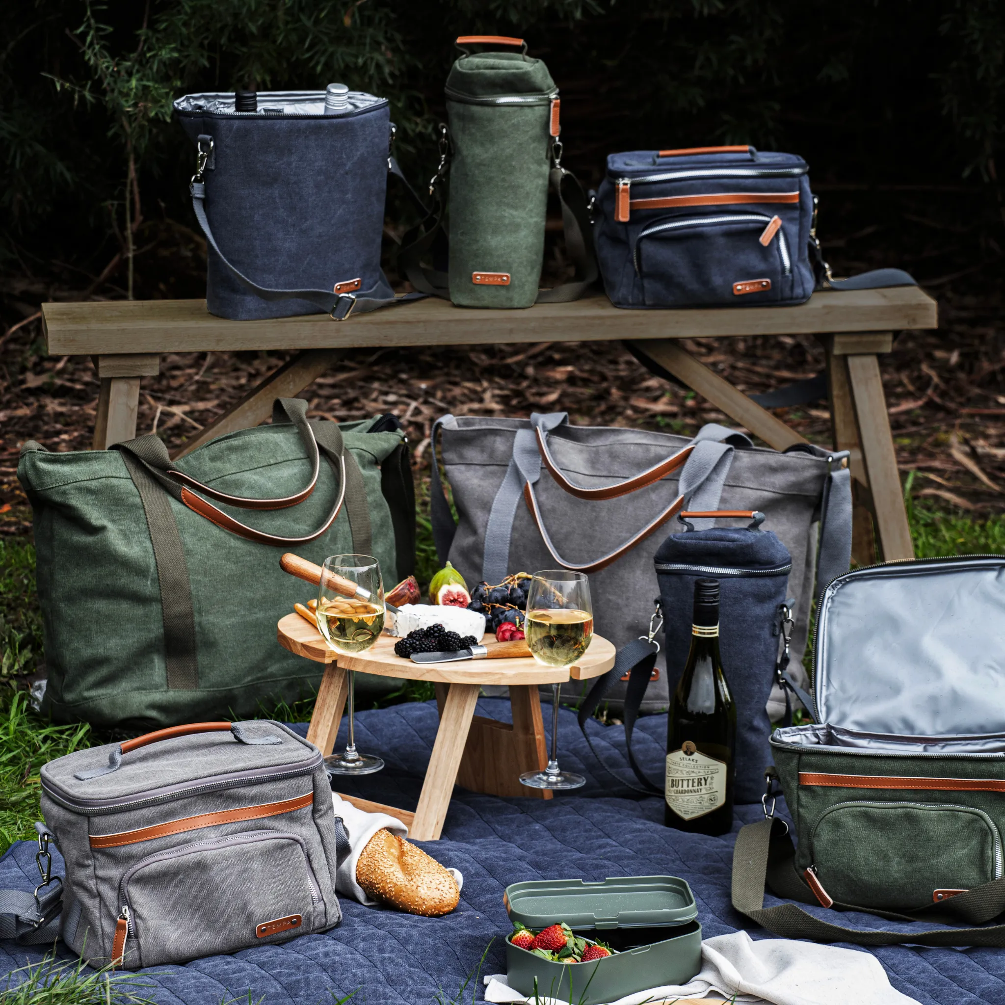 Tempa | Kayce | Olive Green Insulated Cooler Bag