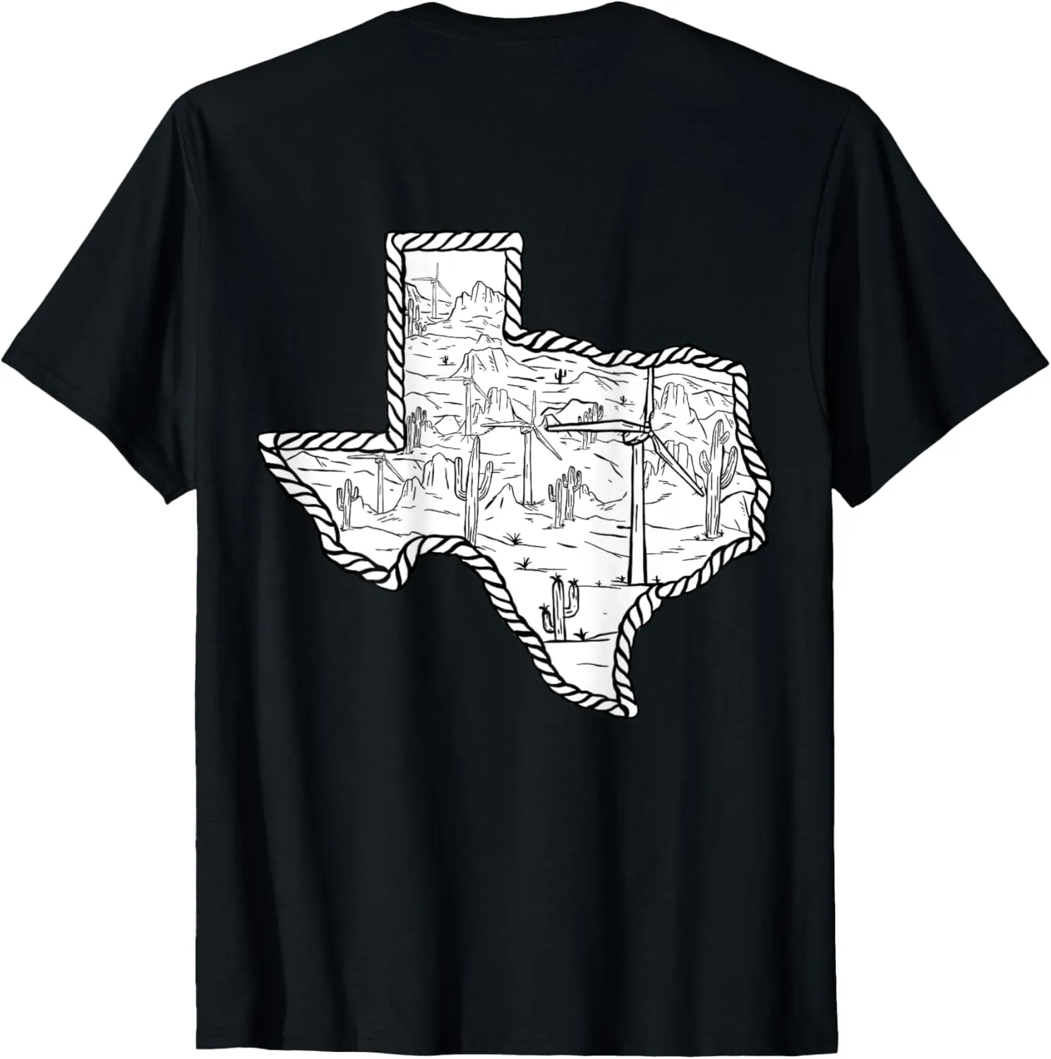 Texas Wind Turbines - Diamond Wind T-Shirt