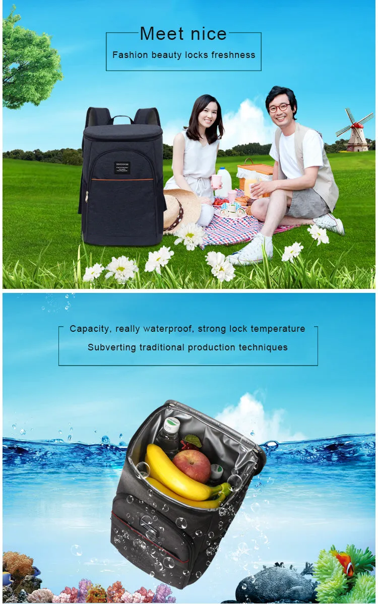 Thermal Backpack Waterproof Cooler Bag 20L