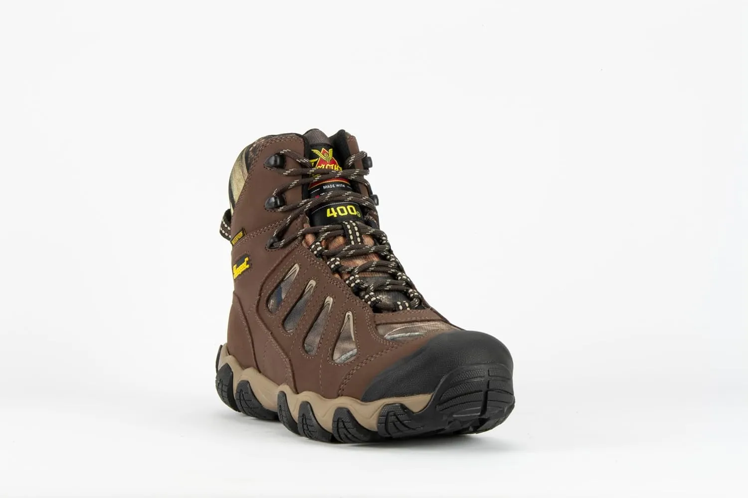 Thorogood Crosstrex 6” Insulated Waterproof Hiking Boots for Men - Breathable Premium Leather and Mesh with Comfort Insole and Athletic Traction Outsole; ASTM Rated