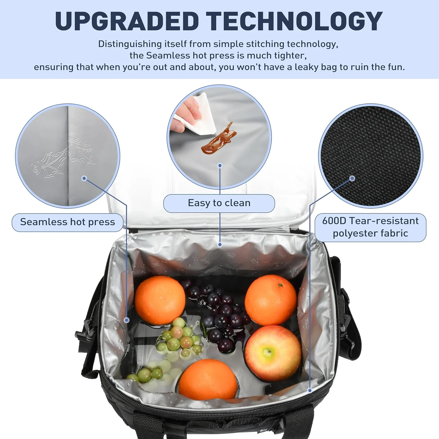 Tirrinia Soft Cooler Bag 24 Cans, Insulated Leakproof Portable Cooler with Lightweight & Adjustable Strap - Small Beach Cooler for Camping, Travel, Car, Picnic, Lunch Cooler Box