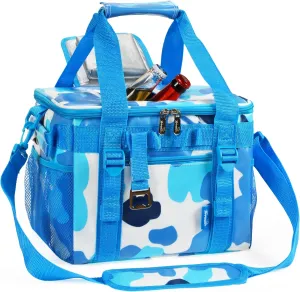 Tirrinia Soft Cooler Bag 24 Cans, Insulated Leakproof Portable Cooler with Lightweight & Adjustable Strap - Small Beach Cooler for Camping, Travel, Car, Picnic, Lunch Cooler Box