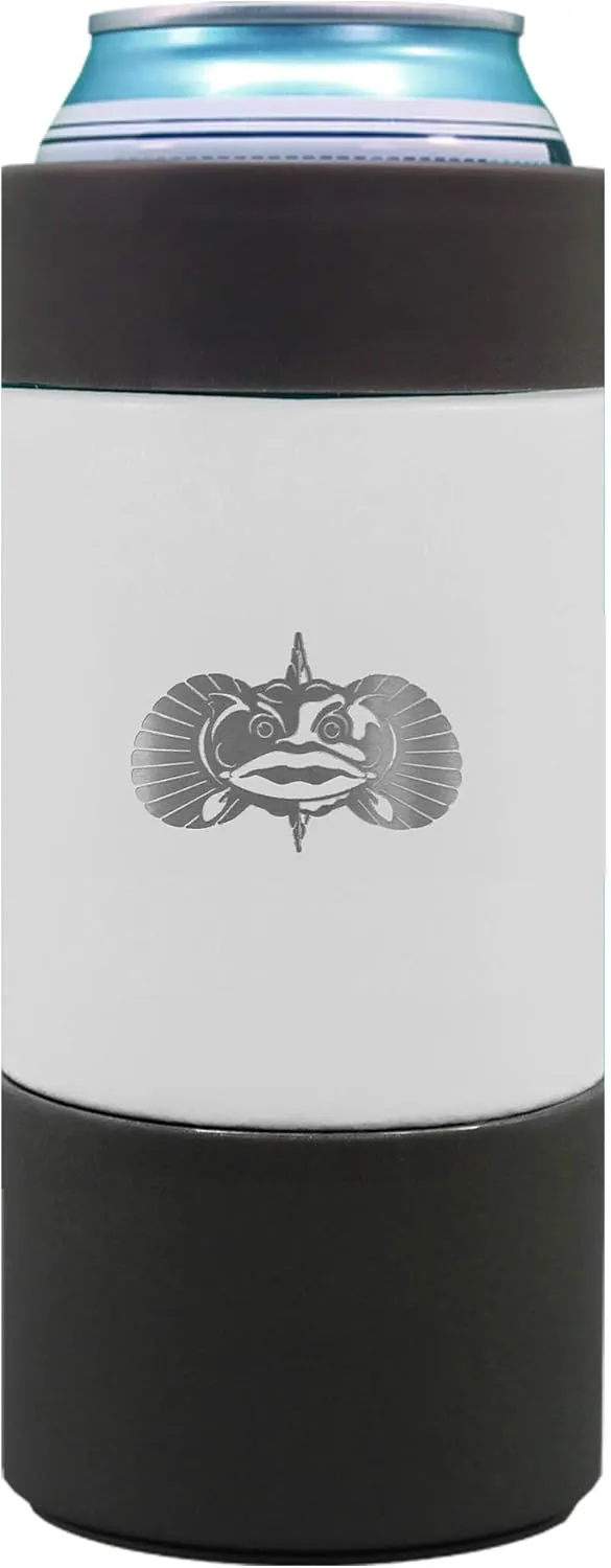 Toadfish Tall 16oz Can Cooler-Non-Tipping Suction Cup Can Cooler - (White)