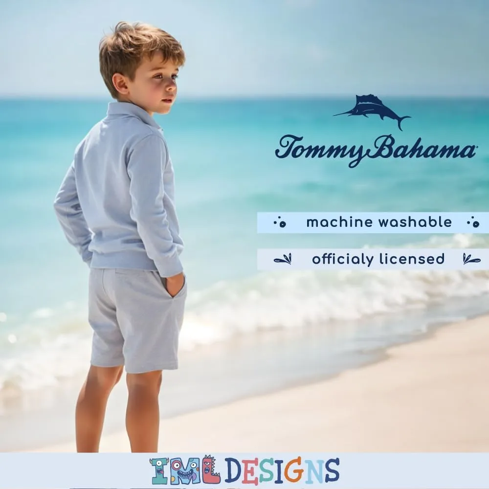 Tommy Bahama Boys Quarter-Zip Pullover Shirt - Lightweight Casual Knit Long Sleeve Sweater for Kids