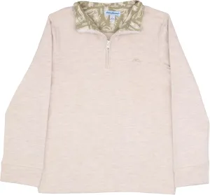 Tommy Bahama Boys Quarter-Zip Pullover Shirt - Lightweight Casual Knit Long Sleeve Sweater for Kids