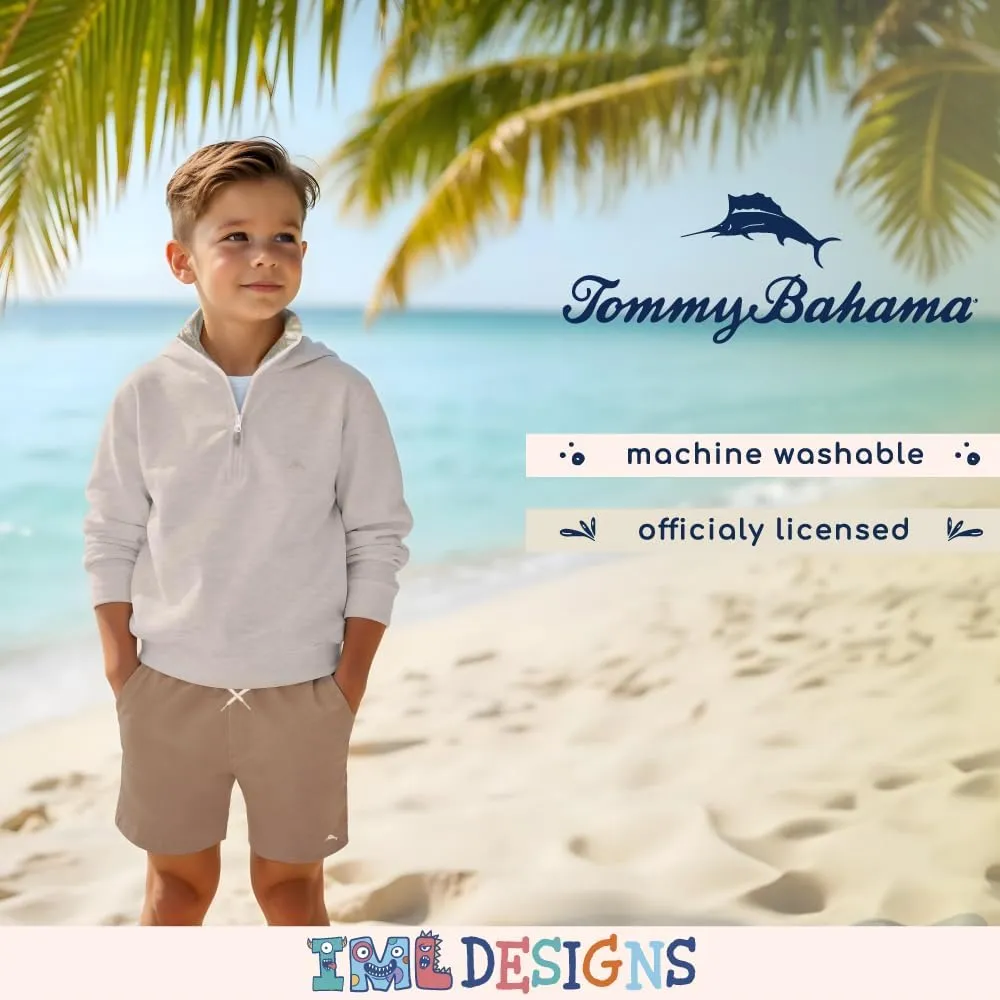 Tommy Bahama Boys Quarter-Zip Pullover Shirt - Lightweight Casual Knit Long Sleeve Sweater for Kids