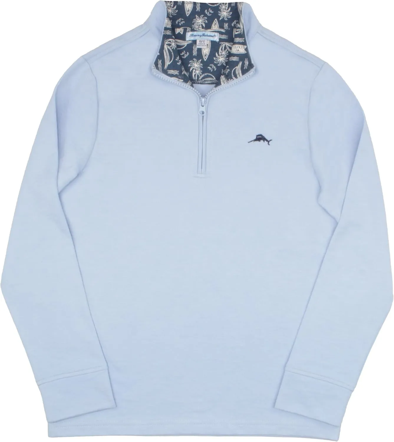 Tommy Bahama Boys Quarter-Zip Pullover Shirt - Lightweight Casual Knit Long Sleeve Sweater for Kids