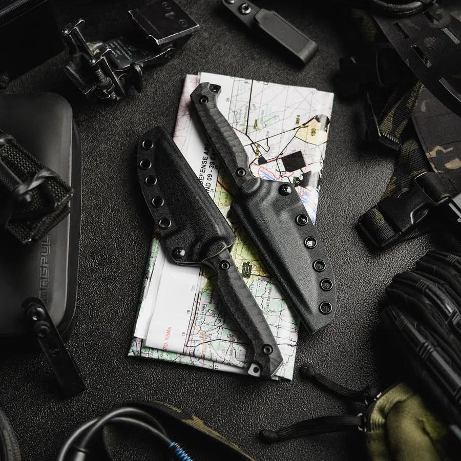 Toor Krypteia S Socom Black 4.0" Fixed Blade Pocket Knife (850049642439)