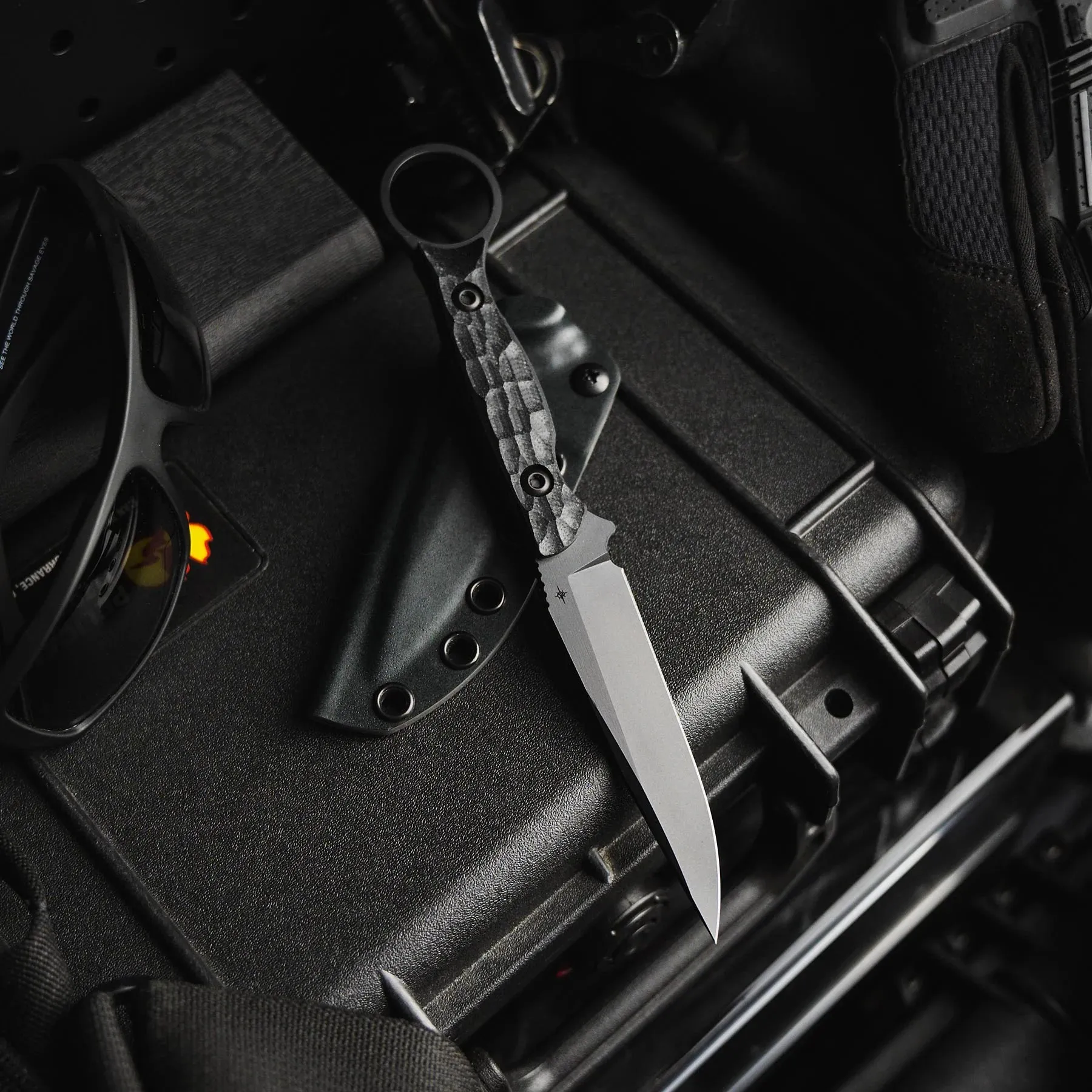 Toor  Serpent S Socom Black 3.75" Fixed Blade Pocket Knife (850049642965)