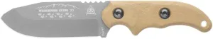 Tops Knives Wilderness Guide '23 Full Tang Fixed Blade- Tungsten Cerakote Blade Finish- OD Green Kydex w/Rotating Spring Steel Sheath Clip (Green Canvas Micarta Handle)
