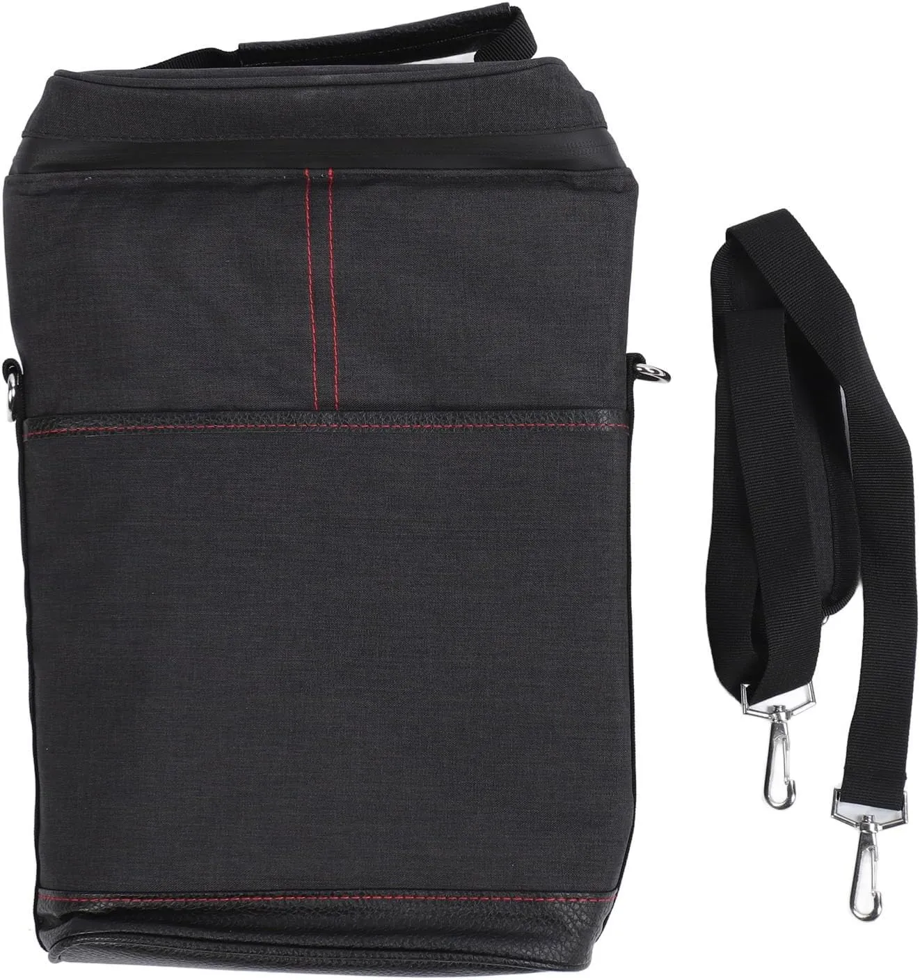 Topyond Leakproof Insulated Wine Cooler Bag,2 Bottle Portable Carrier with Adjustable Shoulder Strap Handle, Enhanced Insulation for Travel, Picnics, Wine Tasting (Black)