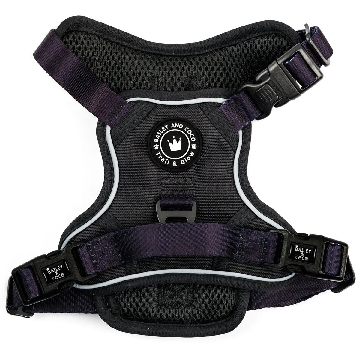 Trail & Glow® Dog Harness - The Jet Black One