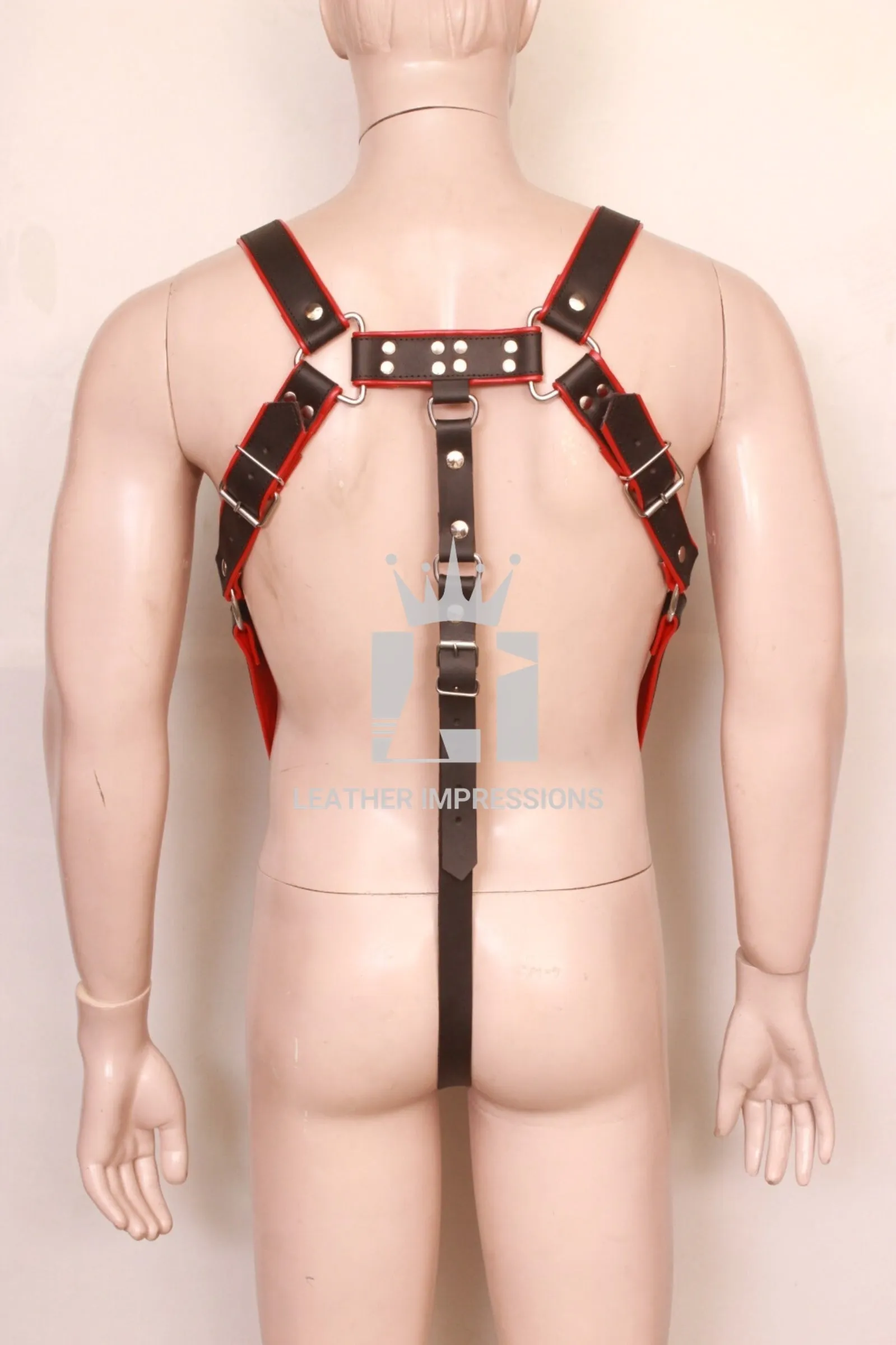 Trojan Body Leather Chest Harness for Intense Play
