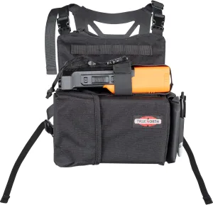 True North Gear Dozer Universal Radio Chest Harness for Wildland Firefighting with Fire Shelter Case NFPA1977 Certified