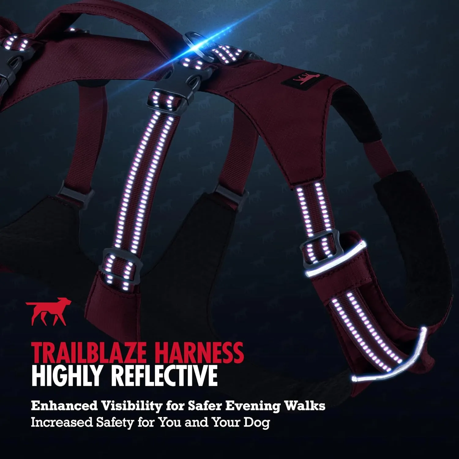 Tuff Pupper Escape Proof Dog Harness for Small Dogs | No Pull Lightweight Adjustable Harness | No Escape Multifunctional Outdoor Pet Gear | Strong Durable Breathable | Secure Comfortable Fit