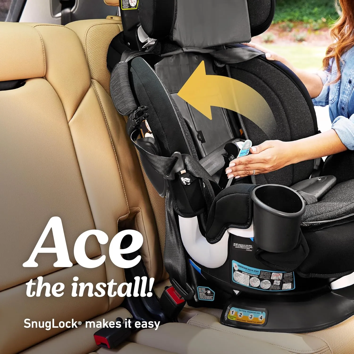 Turn2Me 3-in-1 Convertible Car Seat, London, Featuring Headrest and Harness Adjust, Easy Installation and Steel Reinforced Frame