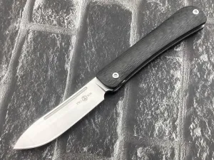 TwoSun TS197-M390-CF Folding Knife M390 Blade TC4 Titanium/Carbon Fiber Handle Camping Pocket Knife