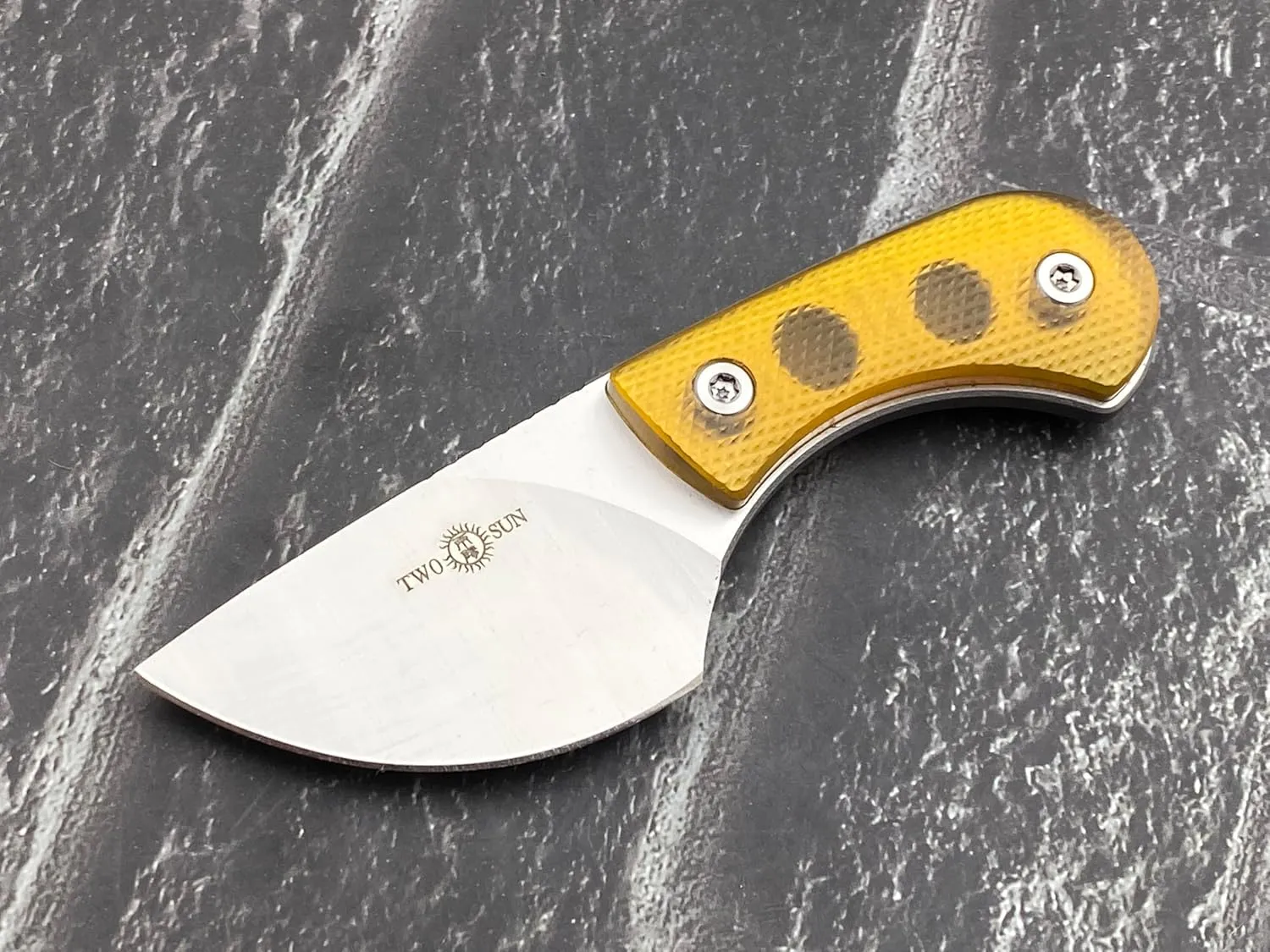 TwoSun TS565-YJ01-V1-PEI Micro Mini Fixed Blade Knife YJ01-V1 Blade PEI Handle Kydex Belt Sheath EDC Little Fixed Knife