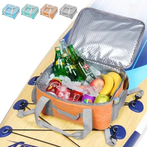Uboway Paddle Board Accessories - Large Paddle Board Cooler with Side Pouches for Water Bottles, Waterproof SUP Cooler Deck Bag with Top Mesh Pocket, Paddle Board Cooler Bag, Insulated Kayak Cooler