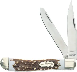 Uncle Henry Next Gen Staglon 285UH 7in Folding Knife with Stainless Steel Blade, and Staglon Handle for Hunting, EDC
