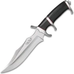 United Cutlery Hibben Legacy III Fighter Knife – 5Cr15 Mirror Finished Stainless Steel Blade, Premium Micarta Handle, Leather Sheath Collectible Knife - 12 1/2" Overall