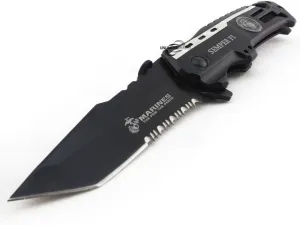 Unlimited Wares Licensed USMC Marines Semper Fi Tanto Assisted Opening Folding Knife 4.75-Inch Closed