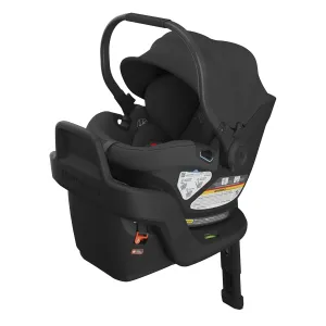 UPPAbaby Aria Lightweight Infant Car Seat/Just Under 6 lbs for Easy Portability/Base with Load Leg   Infant Insert Included/Direct Stroller Attachment/Jake (Charcoal/Black Leather)
