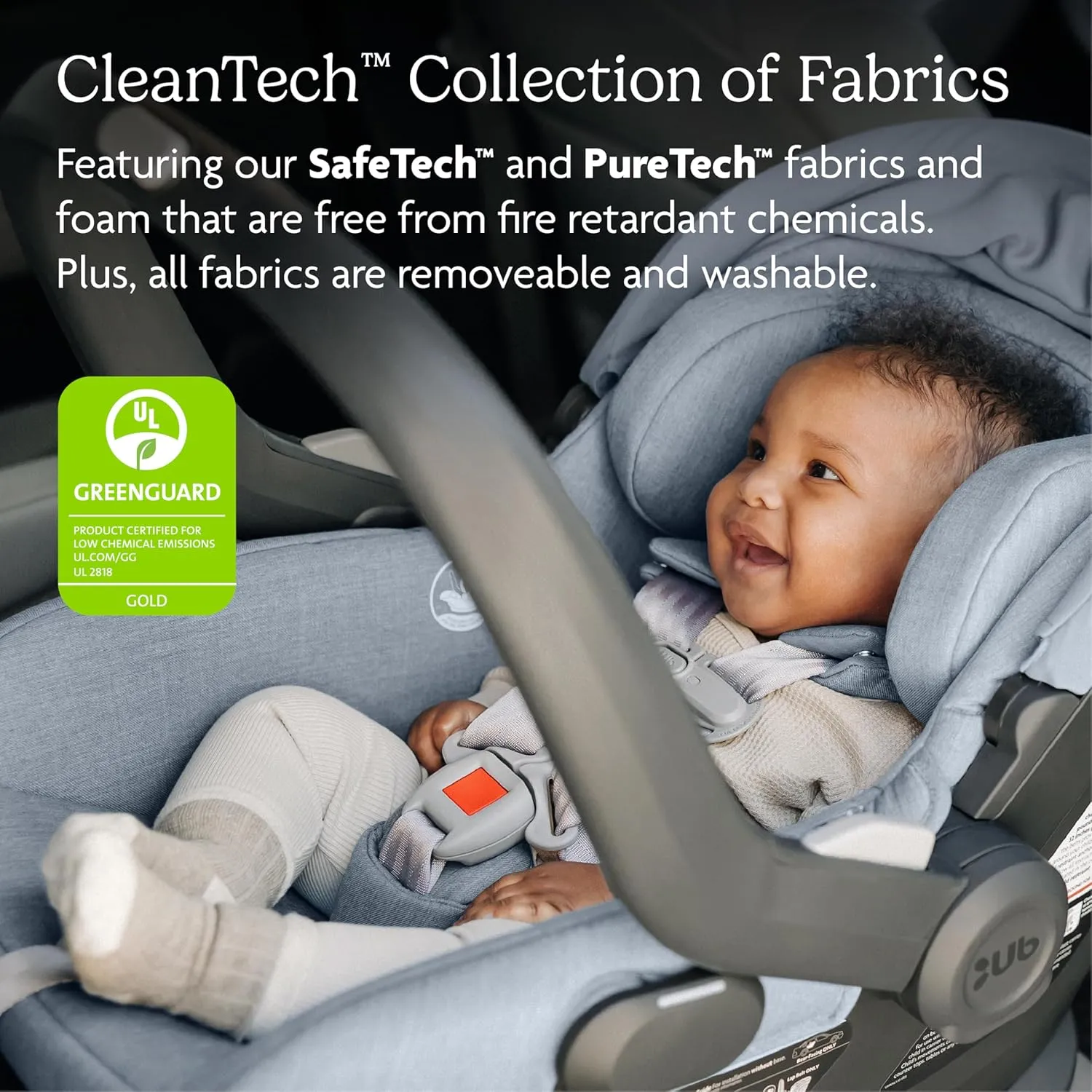 UPPAbaby Mesa V2 Infant Car Seat/Easy Installation/Innovative SmartSecure Technology/Base   Robust Infant Insert Included/Direct Stroller Attachment/Stella (Grey Mélange)