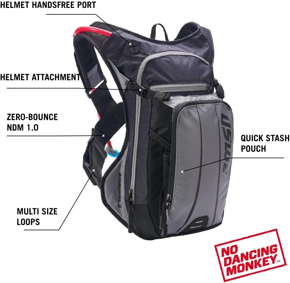 USWE Airborne Limited Race Edition with Water Bladder Included, Hydration Backpack for Men and Women, Ideal for MTB, Cycling, Mountain Biking